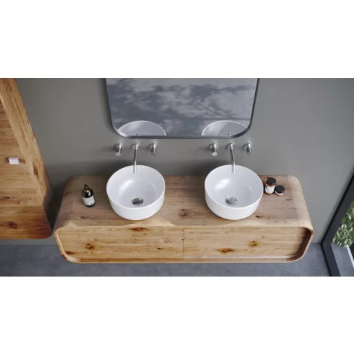 CeraStyle ONE - PULTRA ültethető - Top Counter - porcelán mosdó - O - Ø 46 cm - WaterMarkt.hu