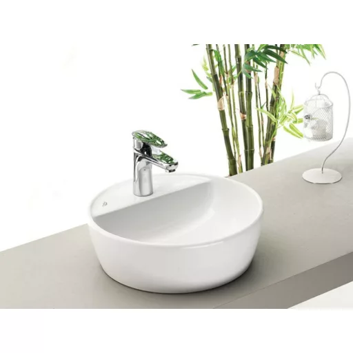 CeraStyle ONE - PULTRA ültethető - Top Counter - porcelán mosdó - csaplyukas -O Ø 42 cm - WaterMarkt.hu