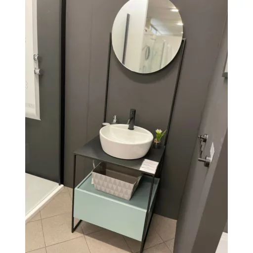 CeraStyle ONE - PULTRA ültethető - Top Counter - porcelán mosdó - csaplyukas -O Ø 42 cm - WaterMarkt.hu