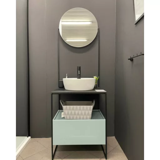 CeraStyle ONE - PULTRA ültethető - Top Counter - porcelán mosdó - csaplyukas -O Ø 42 cm - WaterMarkt.hu