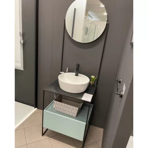 CeraStyle ONE - PULTRA ültethető - Top Counter - porcelán mosdó - csaplyukas -O Ø 42 cm - WaterMarkt.hu