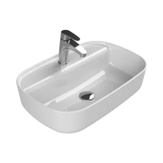CeraStyle AQUA - PULTRA ültethető - Top Counter - porcelán mosdó - 60 x 40 cm - WaterMarkt.hu