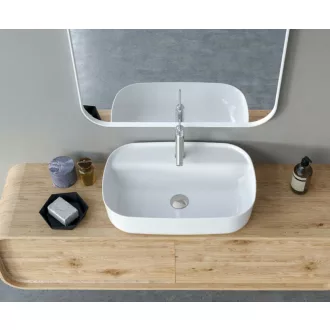 CeraStyle AQUA - PULTRA ültethető - Top Counter - porcelán mosdó - 60 x 40 cm - WaterMarkt.hu