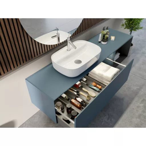 CeraStyle AQUA - PULTRA ültethető - Top Counter - porcelán mosdó - 60 x 40 cm - WaterMarkt.hu