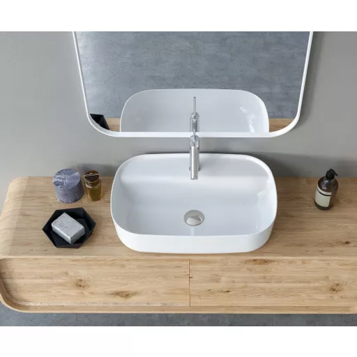 CeraStyle AQUA - PULTRA ültethető - Top Counter - porcelán mosdó - 60 x 40 cm - WaterMarkt.hu