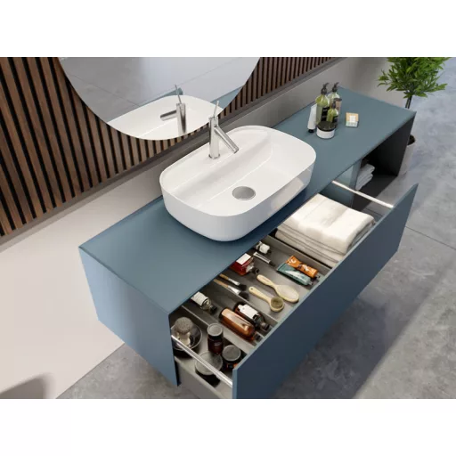 CeraStyle AQUA - PULTRA ültethető - Top Counter - porcelán mosdó - 60 x 40 cm - WaterMarkt.hu