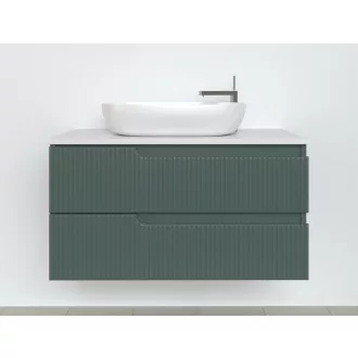 Piramida EURIDIKA fali fürdőszobabútor - mosdópult mosdó nélkül -2 fiókos - PINO ZÖLD - 100 x 48 x 53 cm - WaterMarkt.hu
