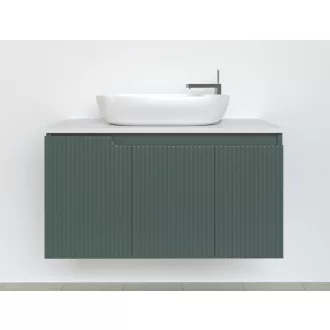 Piramida EURIDIKA fali fürdőszobabútor - mosdópult mosdó nélkül -3 ajtós - PINO ZÖLD - 100 x 48 x 53 cm - WaterMarkt.hu