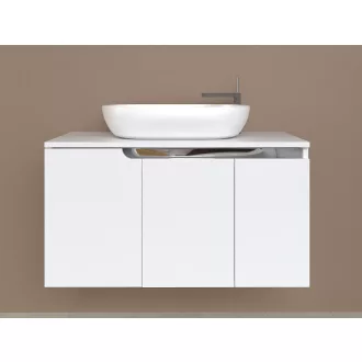 Piramida EURIDIKA fali fürdőszobabútor - mosdópult mosdó nélkül - 3 ajtós - 100 x 48 x 53 cm - WaterMarkt.hu