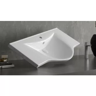 Sanovit ALBATROS - porcelán mosdókagyló - 100 x 46,5 cm - WaterMarkt.hu