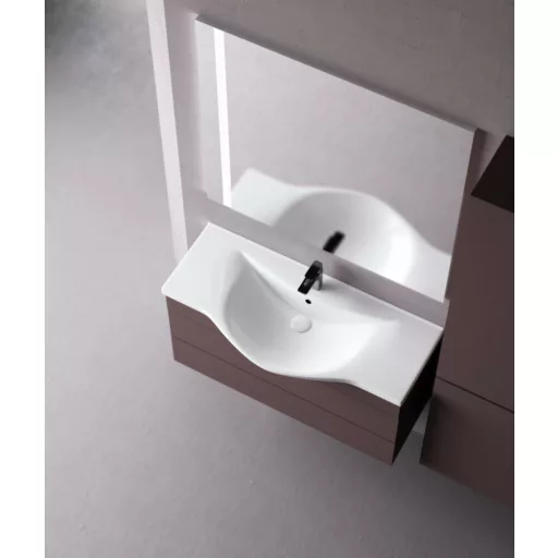 Sanovit ALBATROS - porcelán mosdókagyló - 100 x 46,5 cm - WaterMarkt.hu