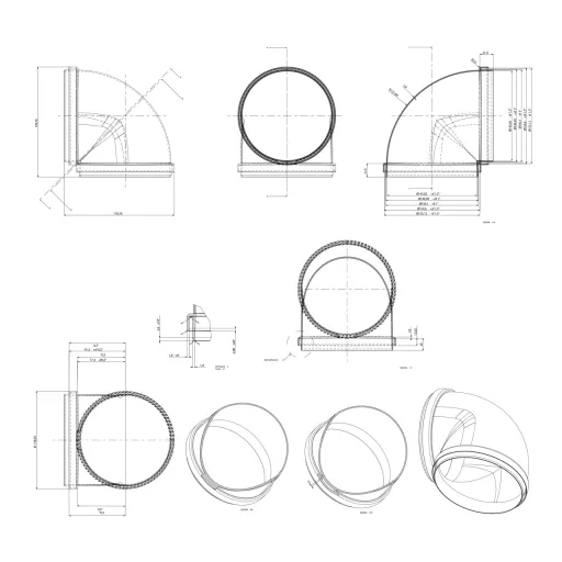 Elica - Könyök elem 90° ø150 mm - WaterMarkt.hu
