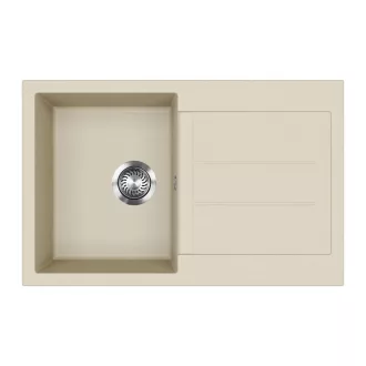 EVIDO Cubo 45S gránit mosogató, 780 x 500 mm, bézs - WaterMarkt.hu