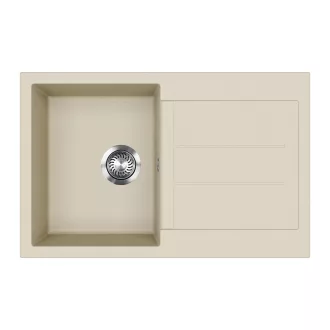 EVIDO Cubo 45S gránit mosogató, 780 x 500 mm, bézs - WaterMarkt.hu
