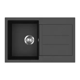 EVIDO Cubo 45S gránit mosogató, 780 x 500 mm,  antracit - WaterMarkt.hu