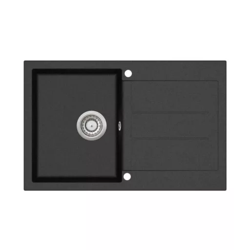 EVIDO Cubo 45S gránit mosogató, 780 x 500 mm,  antracit - WaterMarkt.hu