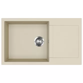 EVIDO Cubo XL 6S compact gránit mosogató, 860 x 500 mm, bézs - WaterMarkt.hu