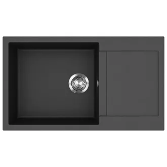 EVIDO Cubo XL 6S compact gránit mosogató, 860 x 500 mm, antracit - WaterMarkt.hu