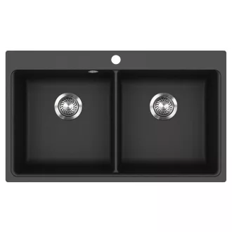 EVIDO Quadro 9 gránit mosogató, 860 x 510 mm, antracit - WaterMarkt.hu