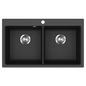 EVIDO Quadro 9 gránit mosogató, 860 x 510 mm, antracit - WaterMarkt.hu