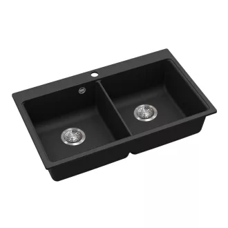 EVIDO Quadro 9 gránit mosogató, 860 x 510 mm, antracit - WaterMarkt.hu