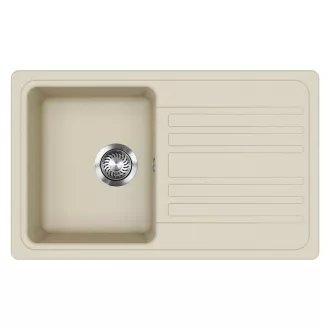 EVIDO Home 45S gránit mosogató, 765 x 460mm, bézs - WaterMarkt.hu