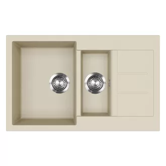 EVIDO Cubo 6S compact gránit mosogató 800x500 bézs - WaterMarkt.hu