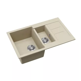 EVIDO Cubo 6S compact gránit mosogató 800x500 bézs - WaterMarkt.hu