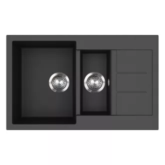 EVIDO Cubo 6S compact gránit mosogató800x500 antracit - WaterMarkt.hu