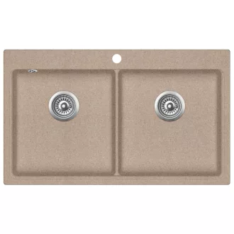 EVIDO Quadro 9 gránit mosogató, 860 x 510mm, avena - WaterMarkt.hu