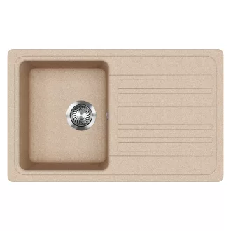 EVIDO Home 45S gránit mosogató, 765 x 460mm, avena - WaterMarkt.hu