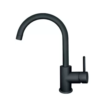 EVIDO LANA íves álló gránit csaptelep, fekete - WaterMarkt.hu