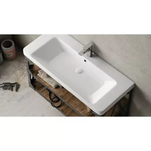 Sanovit LUXURY - porcelán mosdókagyló - 105 x 46 cm - WaterMarkt.hu