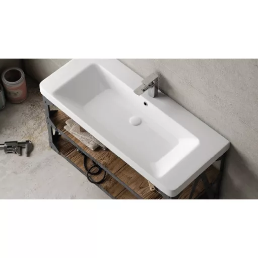 Sanovit LUXURY - porcelán mosdókagyló - 105 x 46 cm - WaterMarkt.hu