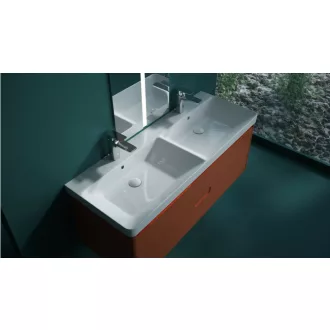 Sanovit LUXURY - porcelán mosdókagyló - dupla - 120 x 46 cm - WaterMarkt.hu
