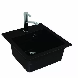 Alveus Atrox 20 gránit mosogató -G91 - fekete - WaterMarkt.hu