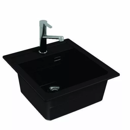 Alveus Atrox 20 gránit mosogató -G91 - fekete - WaterMarkt.hu