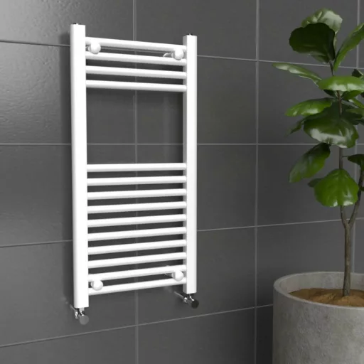 Törölközőszárító radiátor - Viva Platinum Therm - EGYENES - fehér - 400 x 800 mm - WaterMarkt.hu