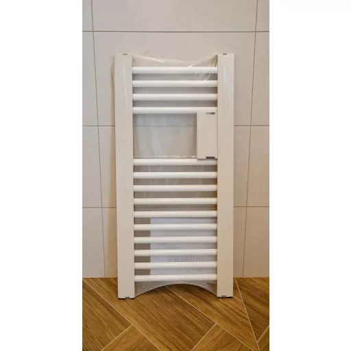 Törölközőszárító radiátor - Viva Platinum Therm - EGYENES - fehér - 400 x 800 mm - WaterMarkt.hu