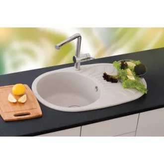 Venera Plus Metalac Xgranit Gránit Mosogatótálca - Csepegtetőtálcás, Szemcsés Fekete - WaterMarkt.hu