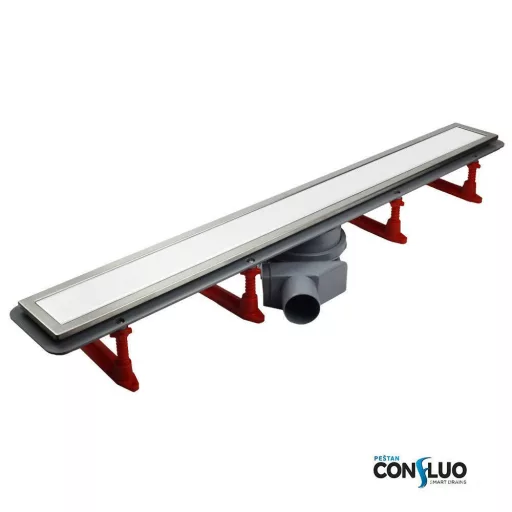 Pestan zuhanyfolyóka Confluo Premium Line fehér üveg 65 cm - WaterMarkt.hu