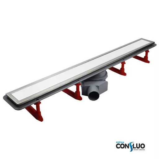 Pestan zuhanyfolyóka Confluo Premium Line fehér üveg 75 cm - WaterMarkt.hu