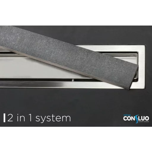 Pestan zuhanyfolyóka Confluo Premium Line fém 55 cm - WaterMarkt.hu
