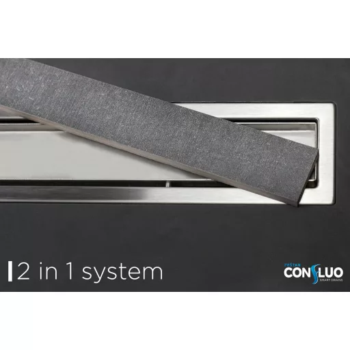 Pestan zuhanyfolyóka Confluo Premium Line fém 65 cm - WaterMarkt.hu