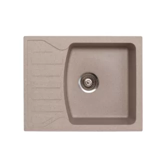 Quadro M Metalac Xgranit Gránit Mosogatótálca - Extra mély, Csepegtetőtálcás, Bézs - WaterMarkt.hu