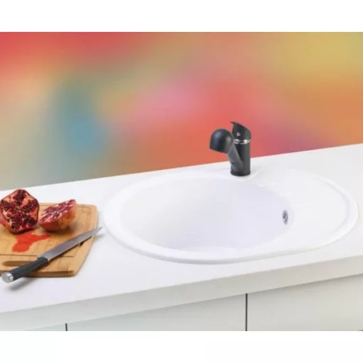 Venera M Metalac Xgranit Gránit Mosogatótálca - Extra mély, Csepegtetőtálcás, Design, Bézs - WaterMarkt.hu