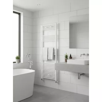 Törölközőszárító radiátor - Viva Platinum Therm - ÍVES - fehér - 600 x 1800 mm - WaterMarkt.hu