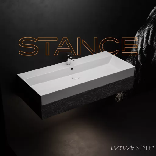 Sanovit STANCE - porcelán mosdókagyló - 85 x 45,5 cm - WaterMarkt.hu
