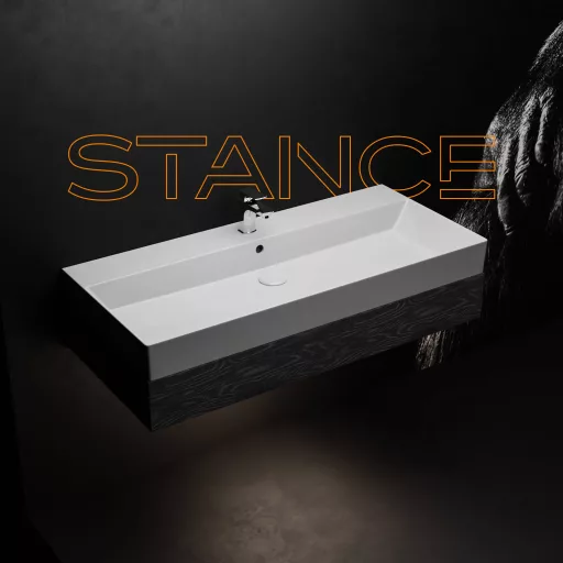 Sanovit STANCE - porcelán mosdókagyló - 100 x 45,5 cm - WaterMarkt.hu