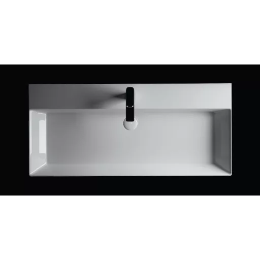 Sanovit STANCE - porcelán mosdókagyló - 100 x 45,5 cm - WaterMarkt.hu